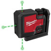 Milwaukee 3510-21 USB Rechargeable Green 3-Point Laser