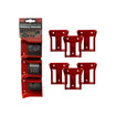 StealthMounts BM-MW18-RED-6 Milwaukee M18 Battery Mounts (6 Pack) Red