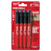 Milwaukee 48-22-3104 INKZALL Fine Point Black Marker (4 Pack)