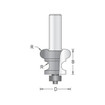 Dimar 156R8-55 2 In. Carbide Tipped Canoe Bit With Ball Bearing