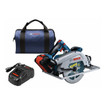 Bosch GKS18V-25GCB14 PROFACTOR 18V Strong Arm Connected-Ready 7-1/4 In. Circular Saw Kit With Track Compatibility And (1) CORE18V 8.0 Ah PROFACTOR Performance Battery