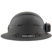 Klein 60346 Hard Hat, Premium KARBN Pattern, Non-Vented Full Brim, Class E, Lamp