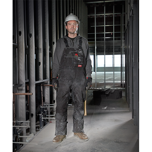 Milwaukee 261B Black XLT GRIDIRON Zip-to-Thigh Bib Overall