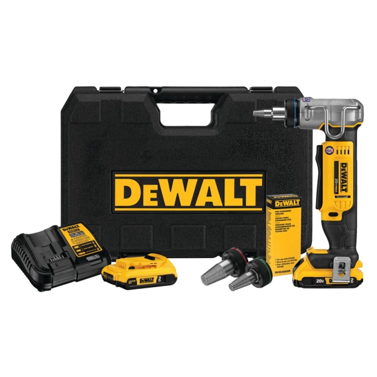 Dewalt DCE400D2 20V MAX IN. Cordless PEX Expander Kit