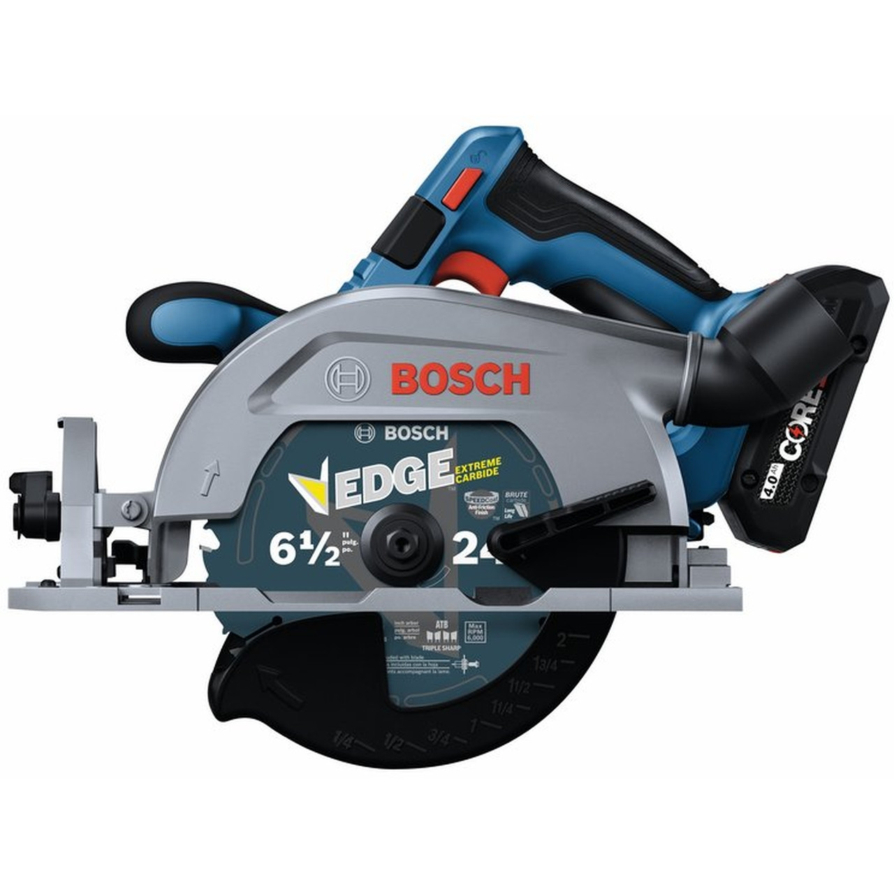 BOSCH GKS18V-22LB25 18V Brushless Blade-Left 6-1/2 In. Circular Saw Kit  with (2) CORE18V 4.0 Ah Compact Batteries 電動工具