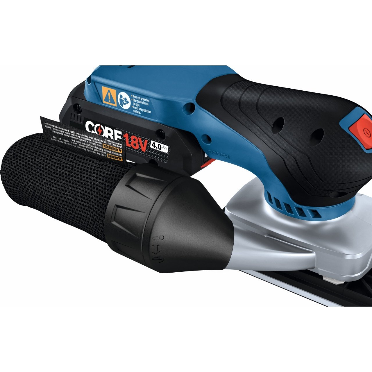 BOSCH GSS18V-40N 18V Brushless Sheet Orbital Finishing Sander (Bare Tool) Bosch GSS18V-40N - 40⁄80⁄100⁄150⁄240⁄400⁄800⁄1500 - 10pc Variety