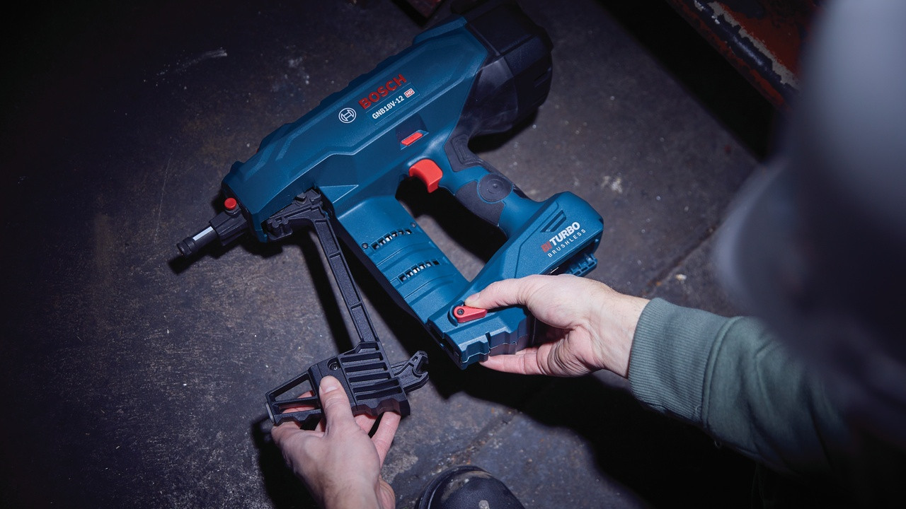 Bosch GNB18V 12K14 PROFACTOR 18V Concrete Nailer Kit with 1 CORE18V 8 Ah High Performance Battery TEGS Tools Machinery