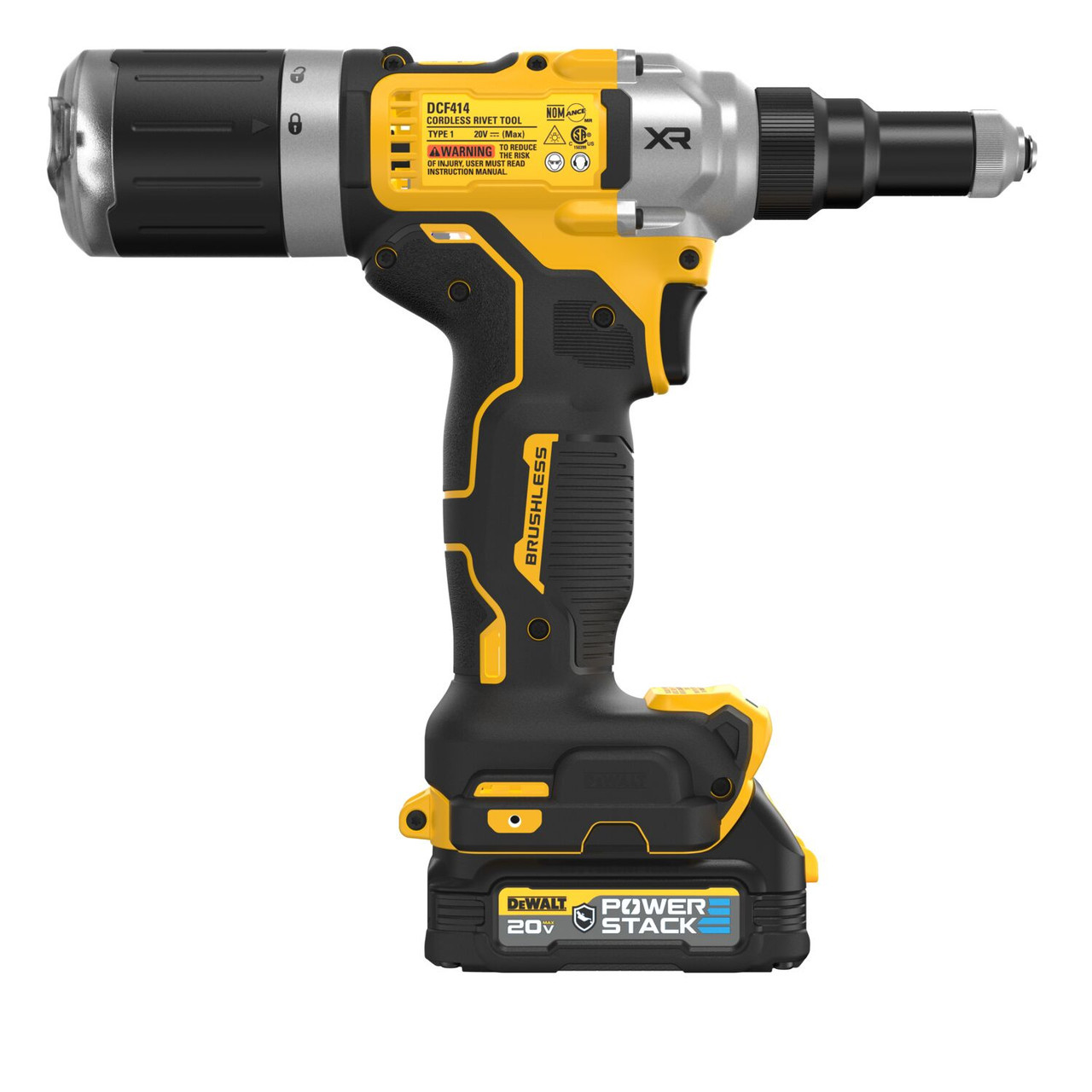 Dewalt DCF414GE2 20V MAX XR Brushless 1/4 in. Rivet Tool Kit