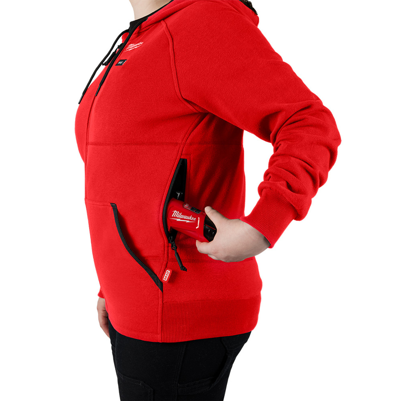 Battery clearance operated hoodie