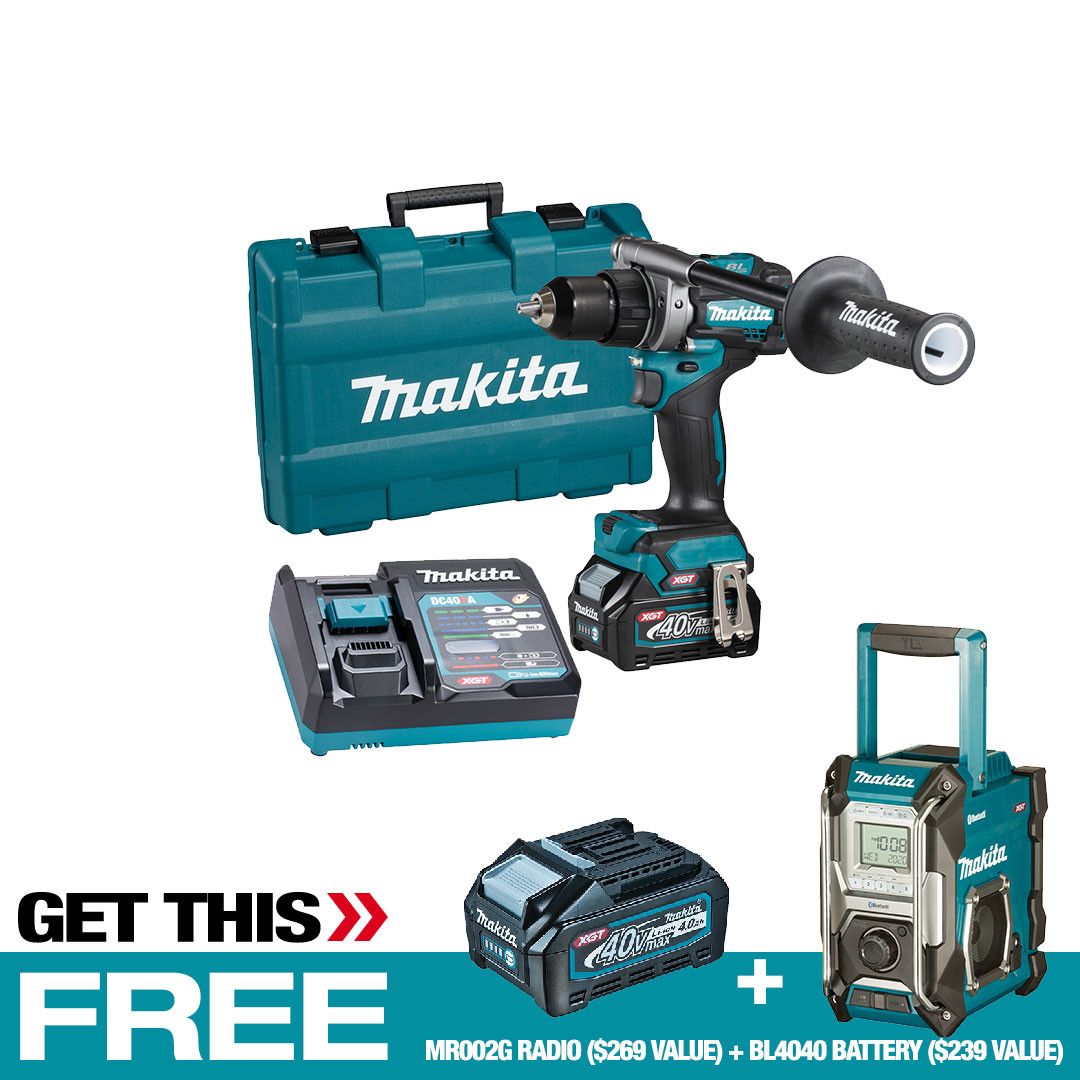 Makita DF001GM102 40V Max XGT Li-Ion 1/2 Drill Driver Kit
