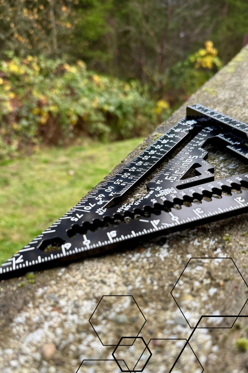 Squi.Jig Fusion Pro 7-1/2 in. Rafter Square Limited Edition Black