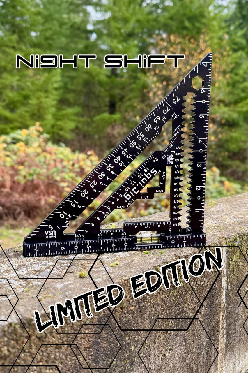 IFUJI squareTRAY 三度黒 Squi.Jig Fusion Pro 7-1/2 in. Rafter Square Limited Edition Black