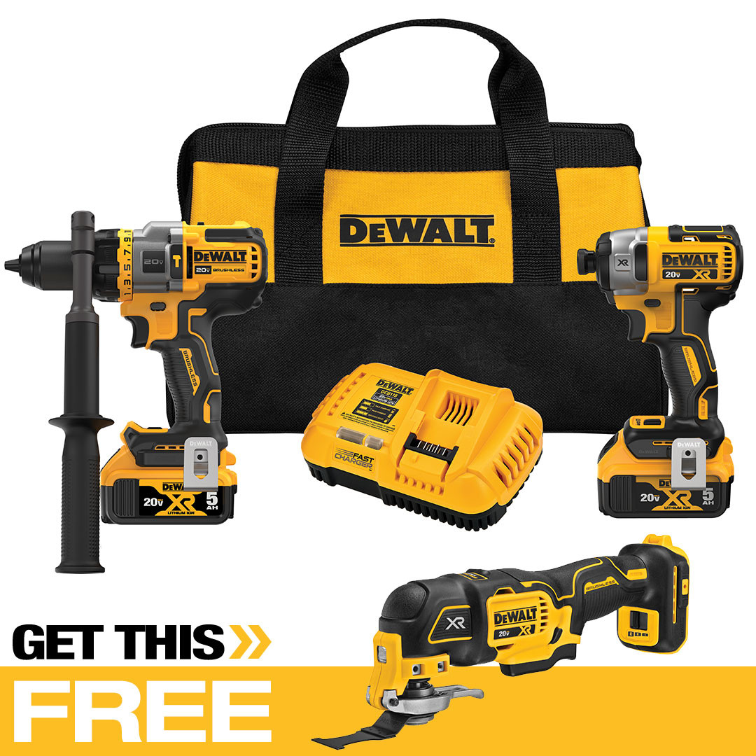 Dewalt DCK2100P2 20V MAX 2-Tool Combo Kit w/BONUS Oscillating Tool