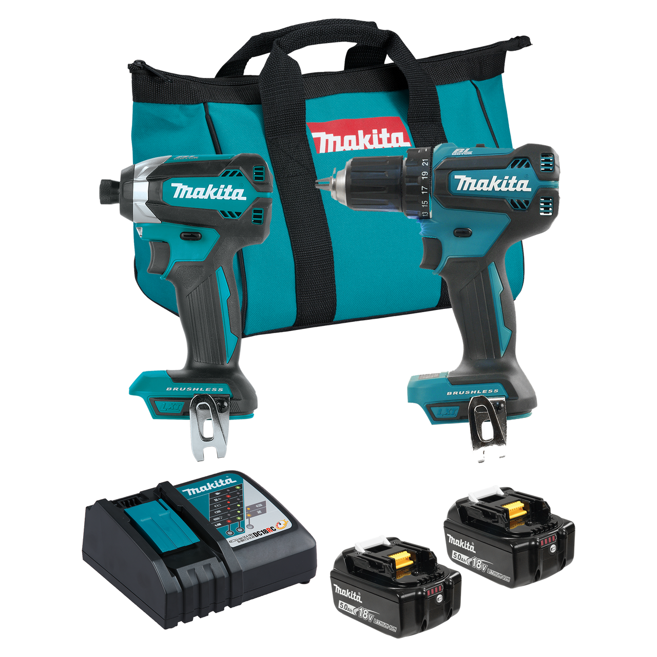 Makita DLX2289TX1 18V LXT 2-Piece Combo Kit