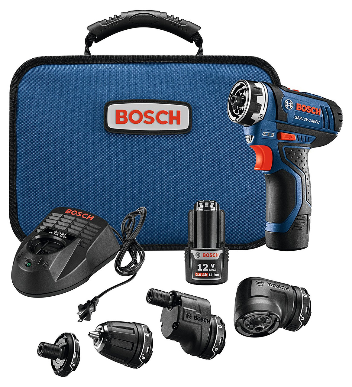 Bosch GSR12V 140FCB22 12V Max Flexiclick 5 In 1 Drill Driver System