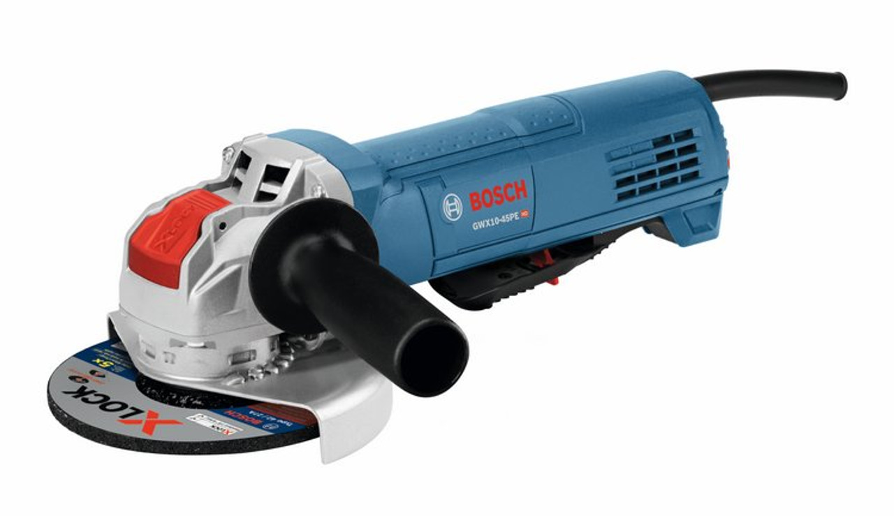 Bosch GWX10 45PE 4 1 2 In. X LOCK Ergonomic Angle Grinder With Paddle Switch