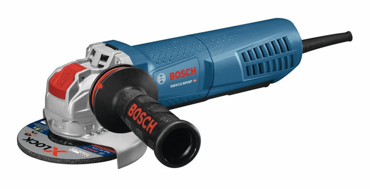 Bosch GWX13 50VSP 5 In. X LOCK Variable Speed Angle Grinder With Paddle Switch