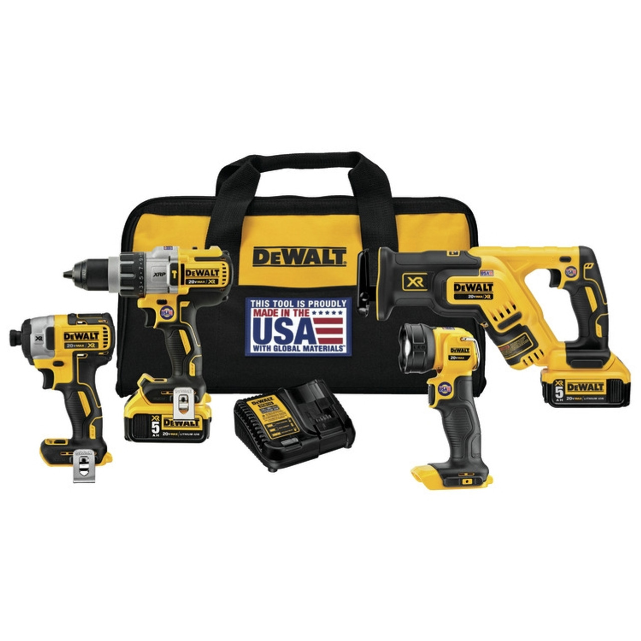 Dewalt DCK494P2 20V MAX XR Brushless Tool Combo Kit