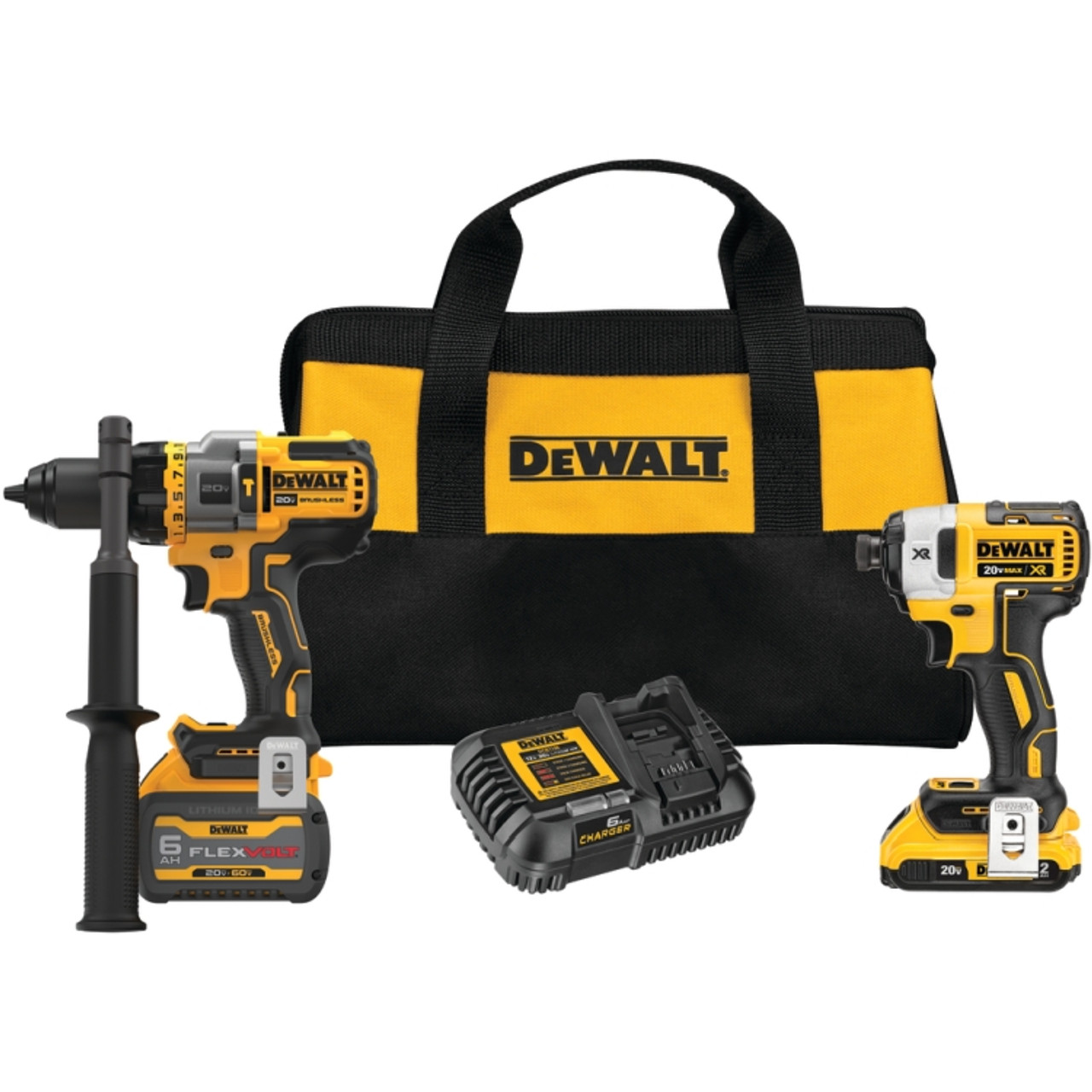 Dewalt DCK2100D1T1 20V MAX Flexvolt Advantage 2-Tool Combo Kit