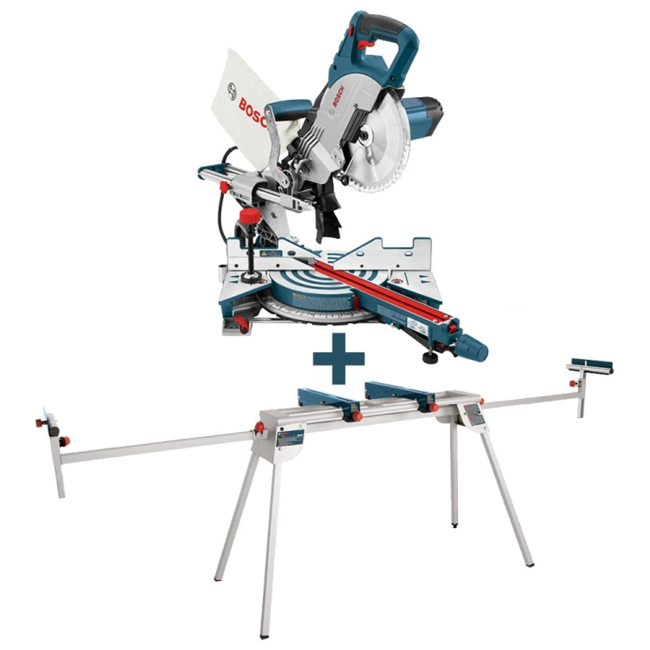 Bosch CM8S T1B 8 1 2 In. Single Bevel Slide Miter Saw With T1B Stand