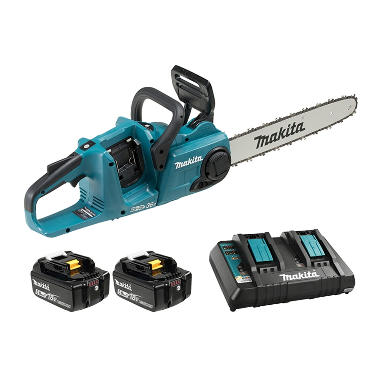 Makita DUC400PT2 16 In. 18Vx2 LXT Cordless Chainsaw Kit