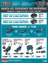 Makita XGT Event June 25th & 26th 2026