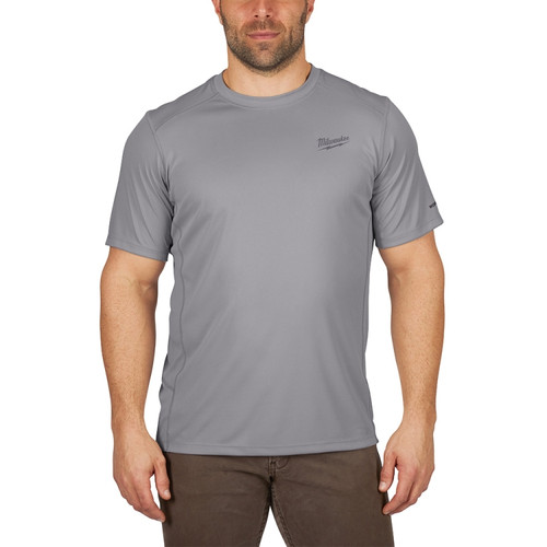 Milwaukee 414G WORKSKIN Lightweight Base Short Sleeve Gray M