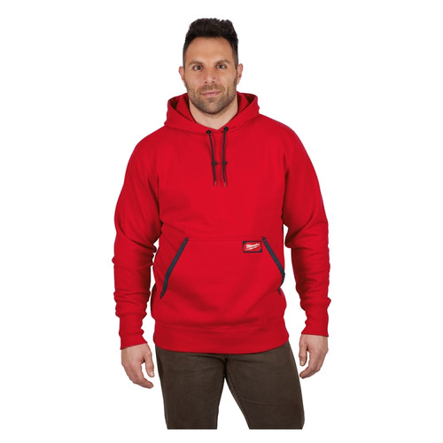 Milwaukee 350R HEAVY DUTY Pullover Hoodie Red XL