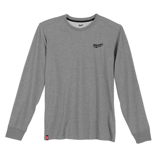 Milwaukee 604G Hybrid Work Tee Long Sleeve Gray S