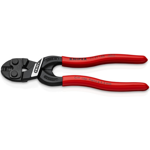 Knipex 7131160 6 1/4 in. CoBolt S Compact Bolt Cutters-Notched Blade