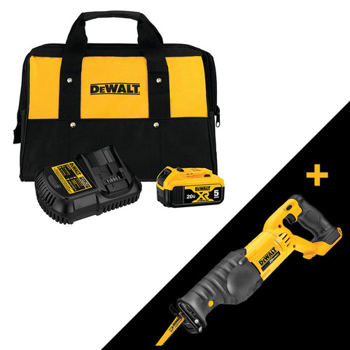 Dewalt DCB205CK 20V 5Ah Starter Kit W BONUS 6 1 2 In. Circular Saw