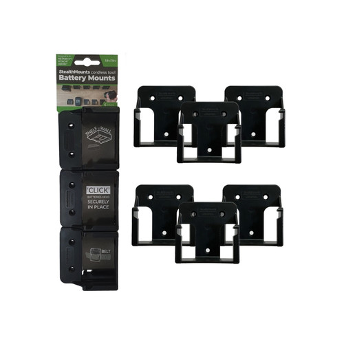 StealthMounts TM-MHH18-BLK-4 Metabo HPT Tool Mounts (4 Pack) Black