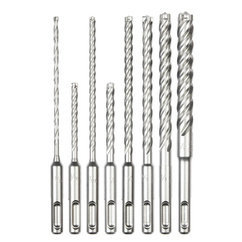 Milwaukee 48-20-7663 SDS Plus MX4 4-Cutter Drill Bit Kit - 8 Piece