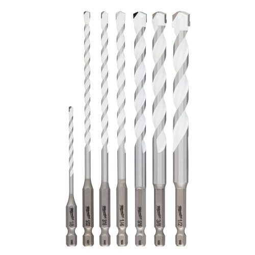 Milwaukee 48-20-8899 SHOCKWAVE Impact Duty Carbide Multi-Material Drill Bit Kit - 7 Piece