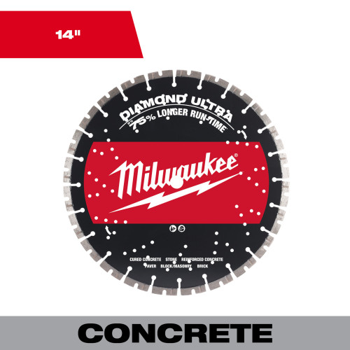 Milwaukee 49-93-7540 14 in. Diamond Ultra Segmented Blade