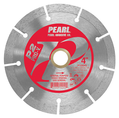 Pearl PV005S P2 Pro-V Segmented Blades for Concrete and Masonry 5 x .080 x 5/8 ,7/8 