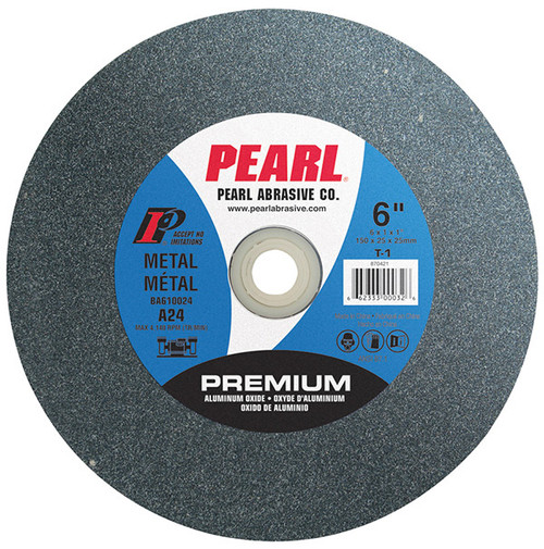 Pearl BA634036 Premium AO Bench Grinding Wheel 6 x 3/4 x 1 A36