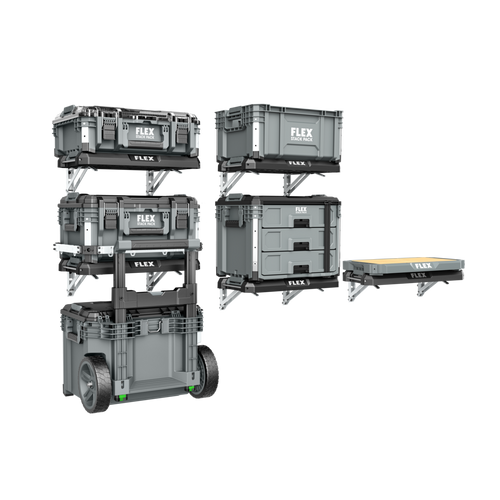 Flex FS1106 STACK PACK 2-Drawer Tool Box - TEGS Tools & Machinery