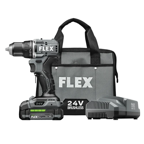 Flex FX1131-1A 1/2" 2-Speed Compact Drill Driver Kit