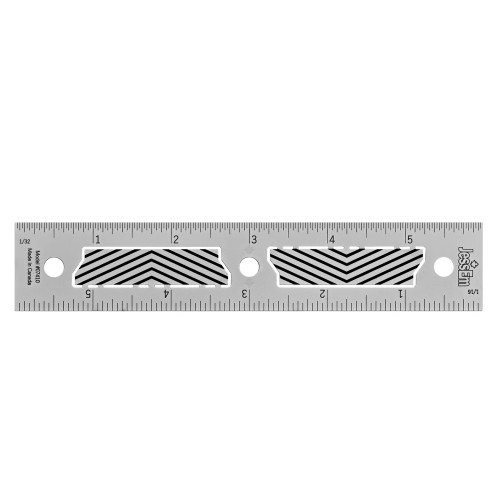 Jessem 07410 6" Imperial Stainless Steel Precision Ruler