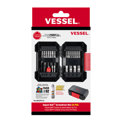 Vessel IB52P01U 52 Pc Impact Ball Driver Set