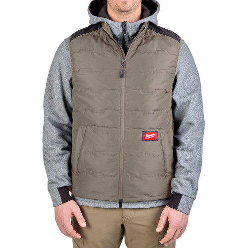 Milwaukee M350N FREEFLEX Lightweight Insulated Vest Brown