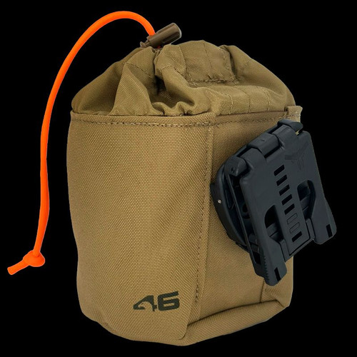 Atlas 46 Fastener Cinch Pouch ROTATE/QUICK RELEASE Coyote/Orange