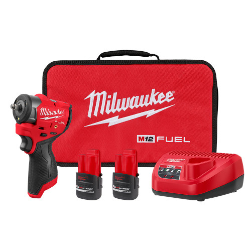 Milwaukee 3049-22 M12 FUEL 3/8 in. Subcompact Impact Wrench w/ Friction Ring Kit