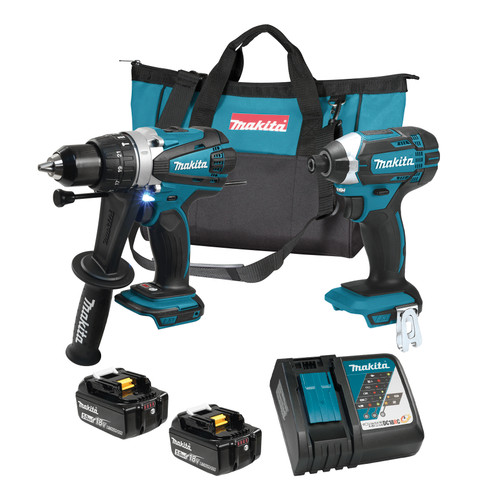 Makita DLX2145TX 18V LXT 2 Tool Combo Kit 5.0Ah X2