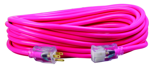 Southwire 2578SW000A Cool Pink 50 Ft. 12/3 SJTW Extension Cord
