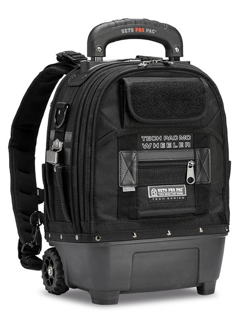 Veto Pro Pac VPP10873 TECH PAC MC WHEELER BLACKOUT Compact Wheeled Tool Backpack