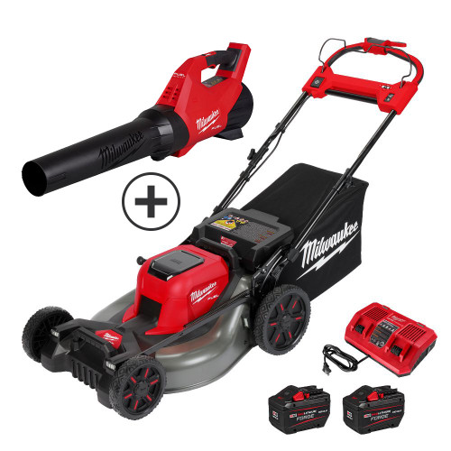 Milwaukee 2823-22HD M18 FUEL 21 In. Self-Propelled Dual Battery Mower Kit w/BONUS Blower