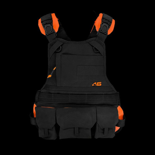 Atlas 46 JourneyMESH Chest Rig with Cargo Pockets  Black/Orange