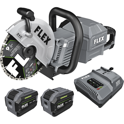 Flex FX2481-2J 9" Handheld Cut-Off Saw Stacked Lithium Kit